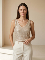 Aurelia | Top à Paillettes Élégant