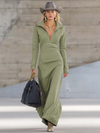Élise | Robe Maxi Zippée