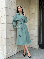 Colette | Trench Élégant Ceinturé à Double Boutonnage