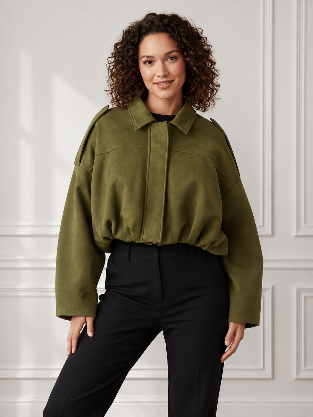 Elara | Veste Oversize À Col Classique