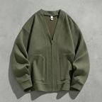 Océane | Cardigan Oversize Zippé en Maille Épaisse