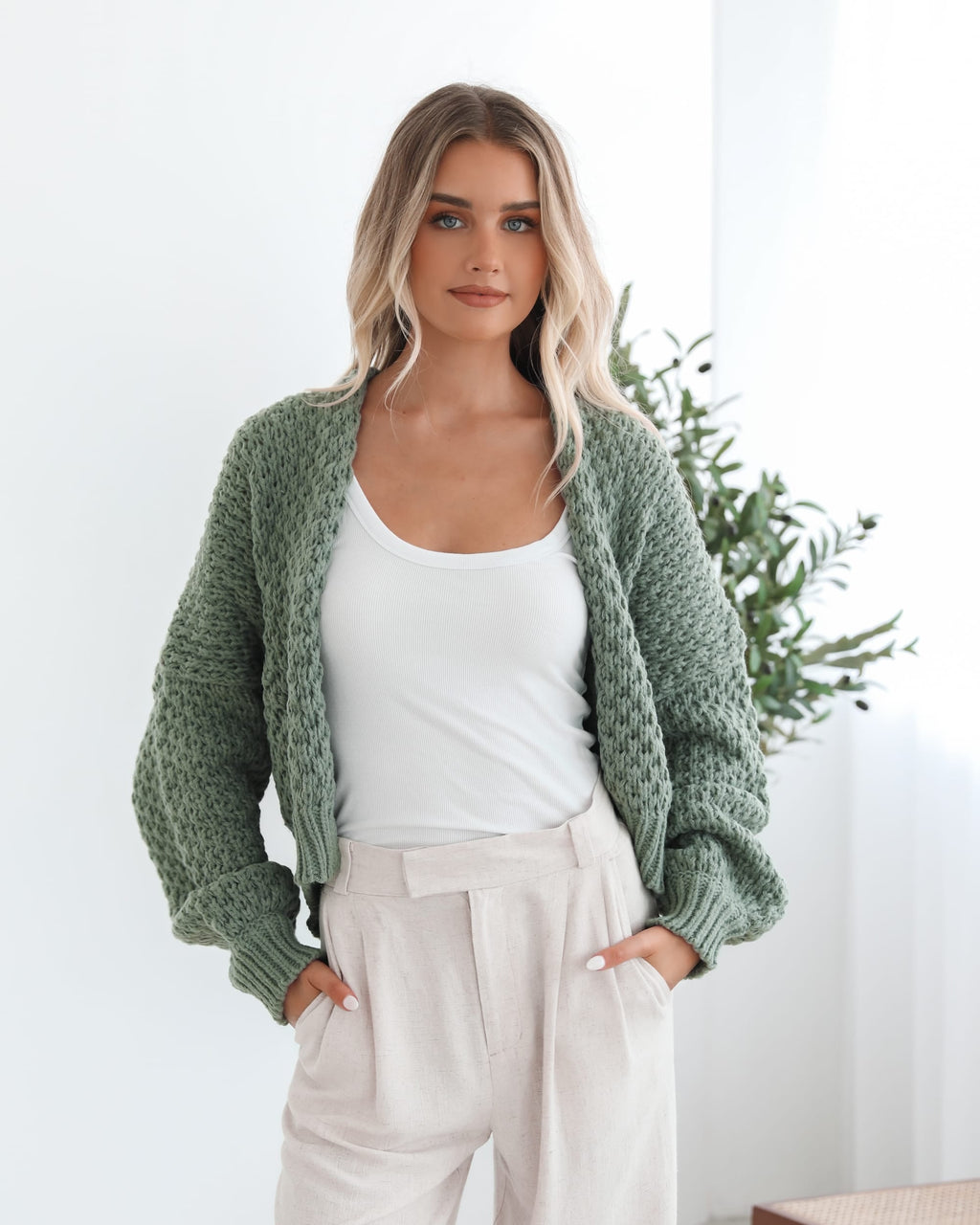 Margot | Cardigan Ouvert Tricoté Texturé