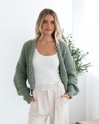 Margot | Cardigan Ouvert Tricoté Texturé