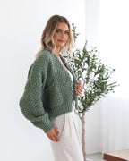 Margot | Cardigan Ouvert Tricoté Texturé