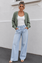 Margot | Cardigan Ouvert Tricoté Texturé
