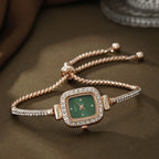 Émilie | Montre Bracelet Strass Cadran Carré