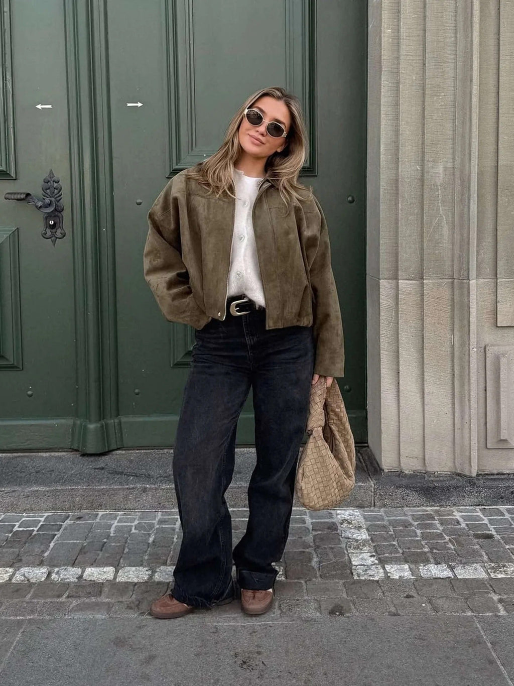 Arielle | Veste Bomber Suédine