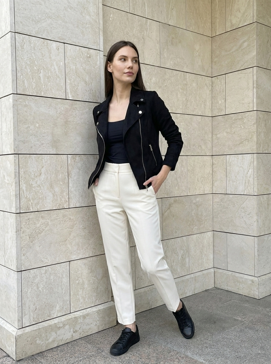 Amélia | Veste Biker Cintrée
