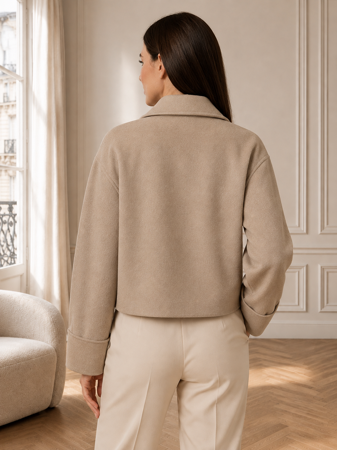 Maëlle | Veste Courte À Col Montant