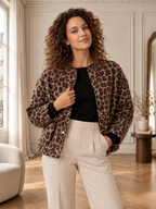 Léonie | Veste Léopard Décontractée