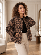 Léonie | Veste Léopard Décontractée