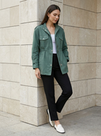 Camille | Veste Utilitaire Élégante à Taille Ajustable