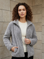 Élina | Veste Polaire Douce à Col Montant