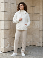 Élina | Veste Polaire Douce à Col Montant