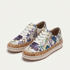 Élora | Baskets Florales Orthopédiques à Lacets
