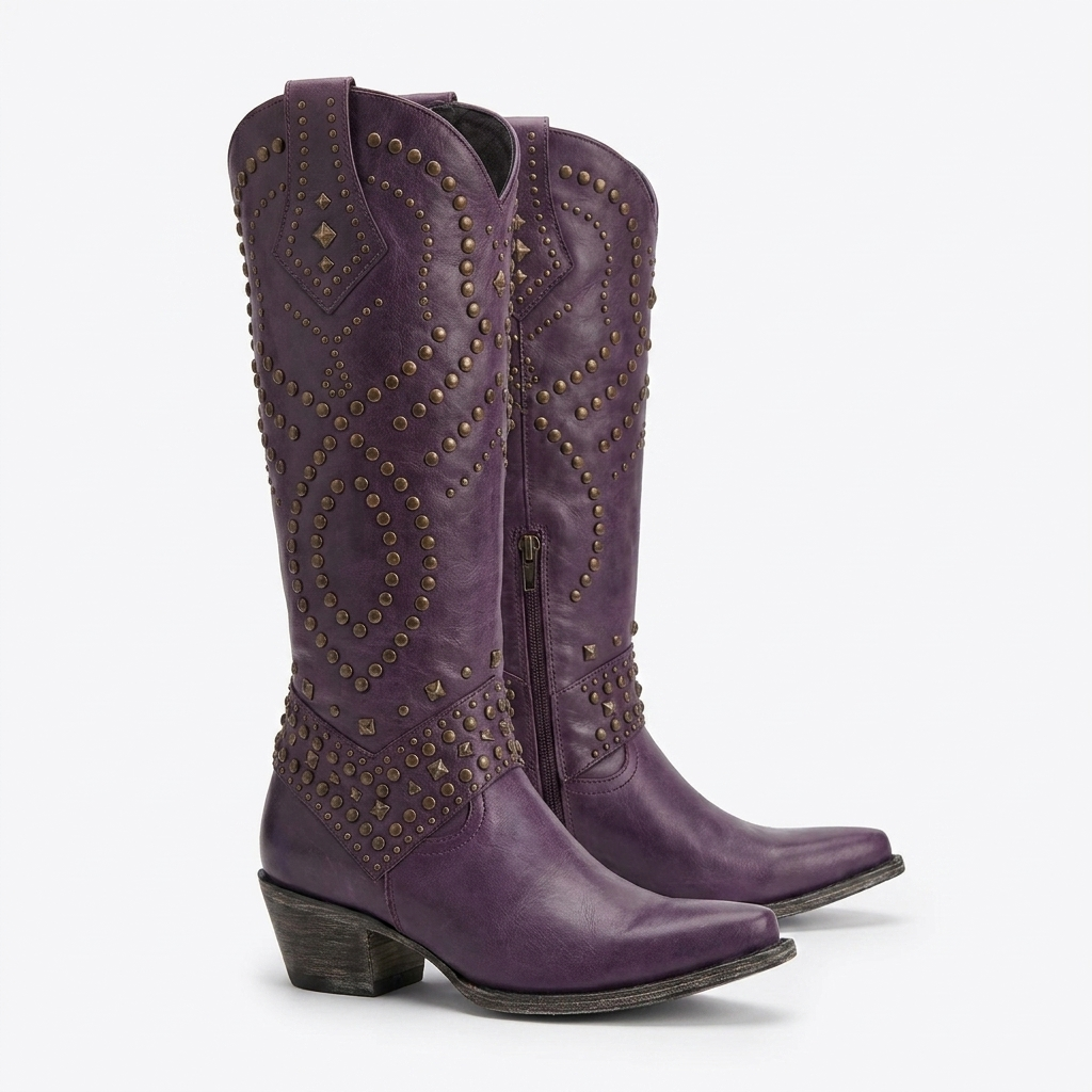 Selene | Bottes Western Cloutées