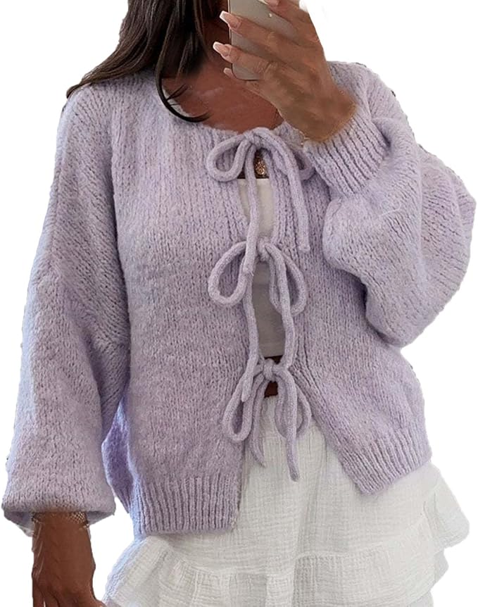 Léonie | Cardigan À Nouer