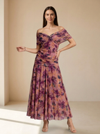 Evelyne | Robe Midi Élégante