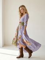 Rosalie | Robe Midi Fleurie Bohème