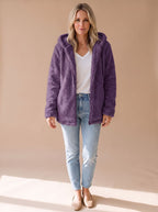 Roxane | Veste Polaire Capuche Coupe Oversize