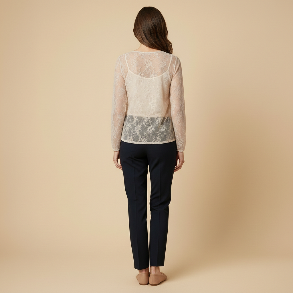 Layla - Blouse Dentelle Transparente