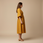 Amélia - Robe Manches Bouffantes
