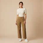 Léonie - Pantalon Velours Côtelé