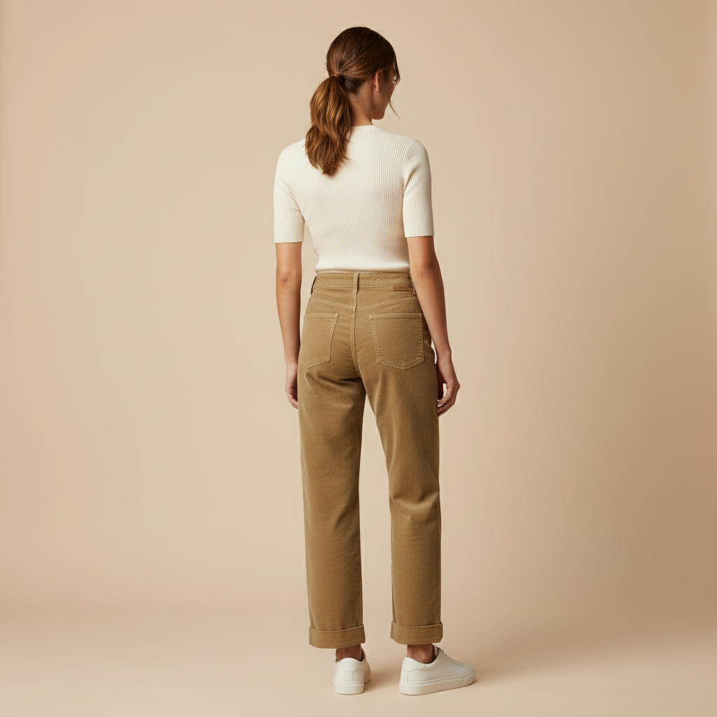 Léonie - Pantalon Velours Côtelé