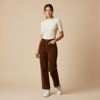 Léonie - Pantalon Velours Côtelé