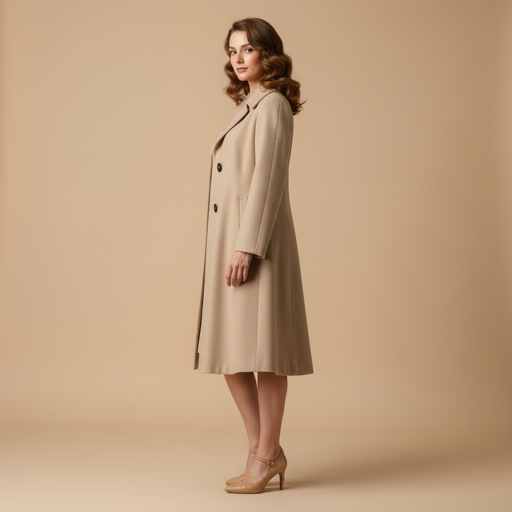 Éloane - Manteau Swing Rétro