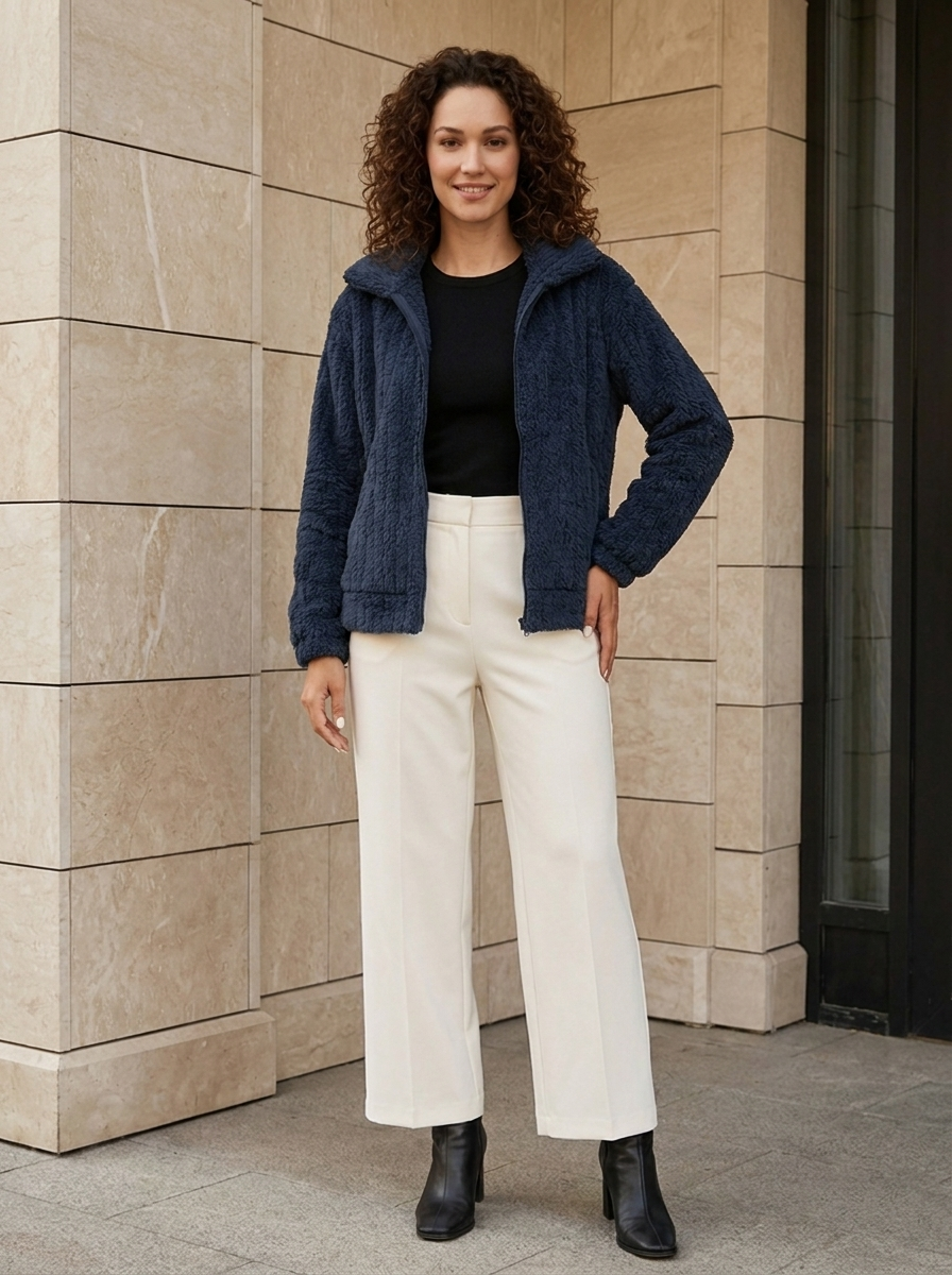 Noémie | Veste Polaire Zippée Douce